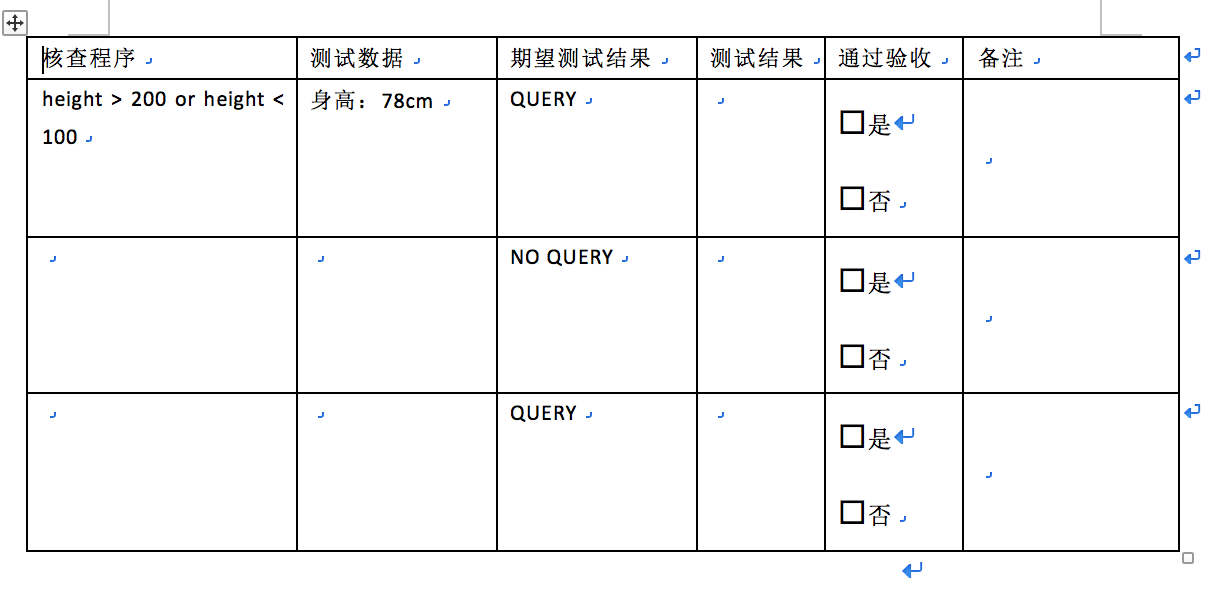 建立数据核查程序验收测试报告